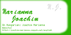 marianna joachim business card